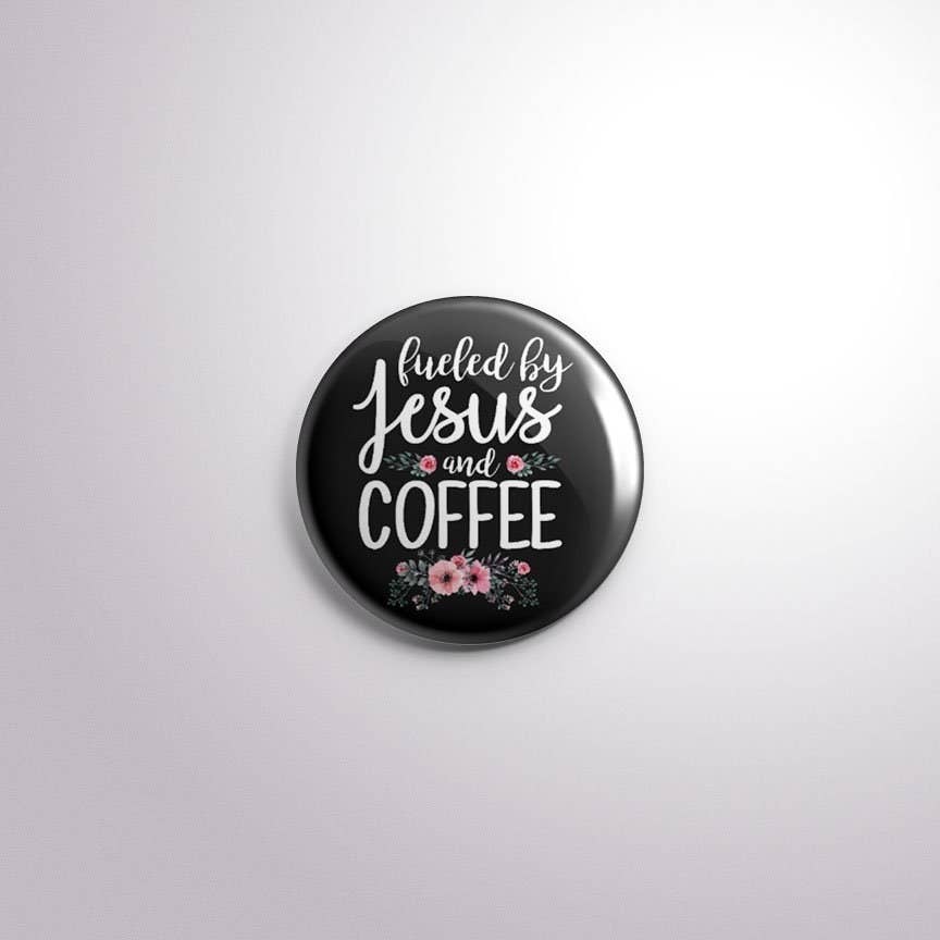 Exchangeable Badge Button Coffee