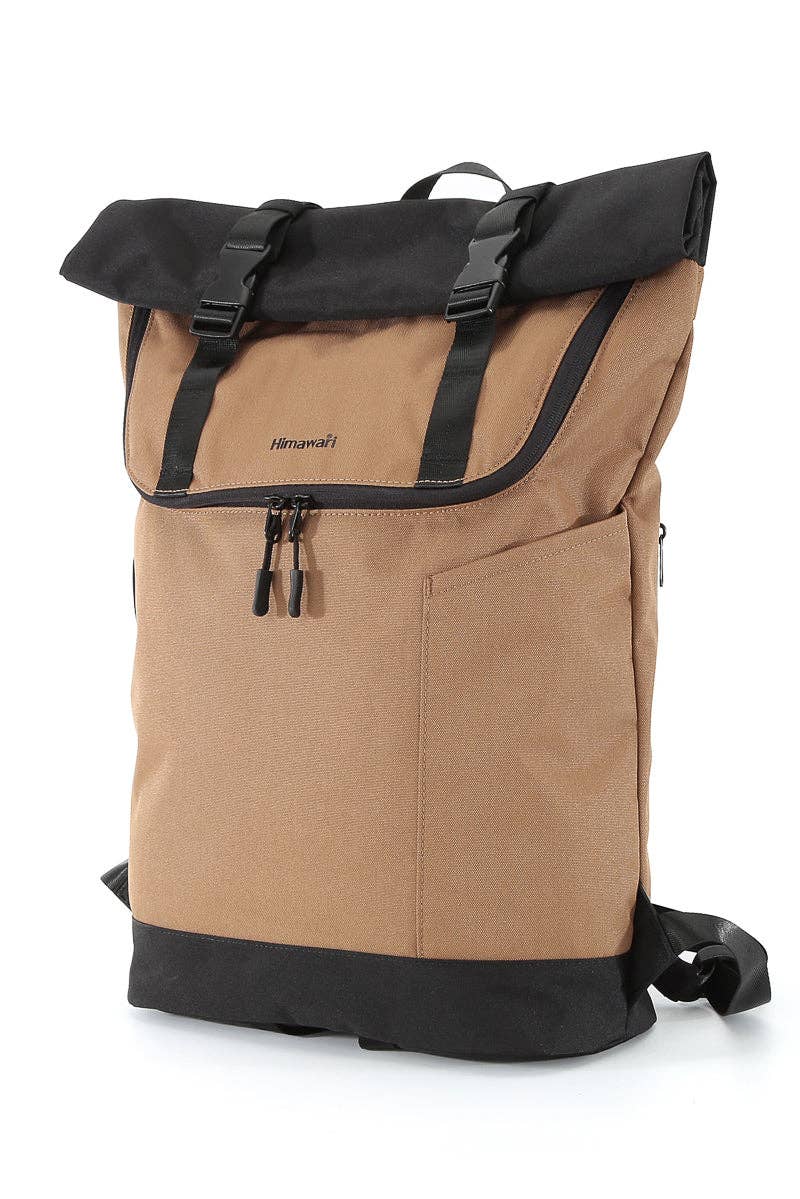 Courier-Inspired Urban Unisex Backpack: MOCHA