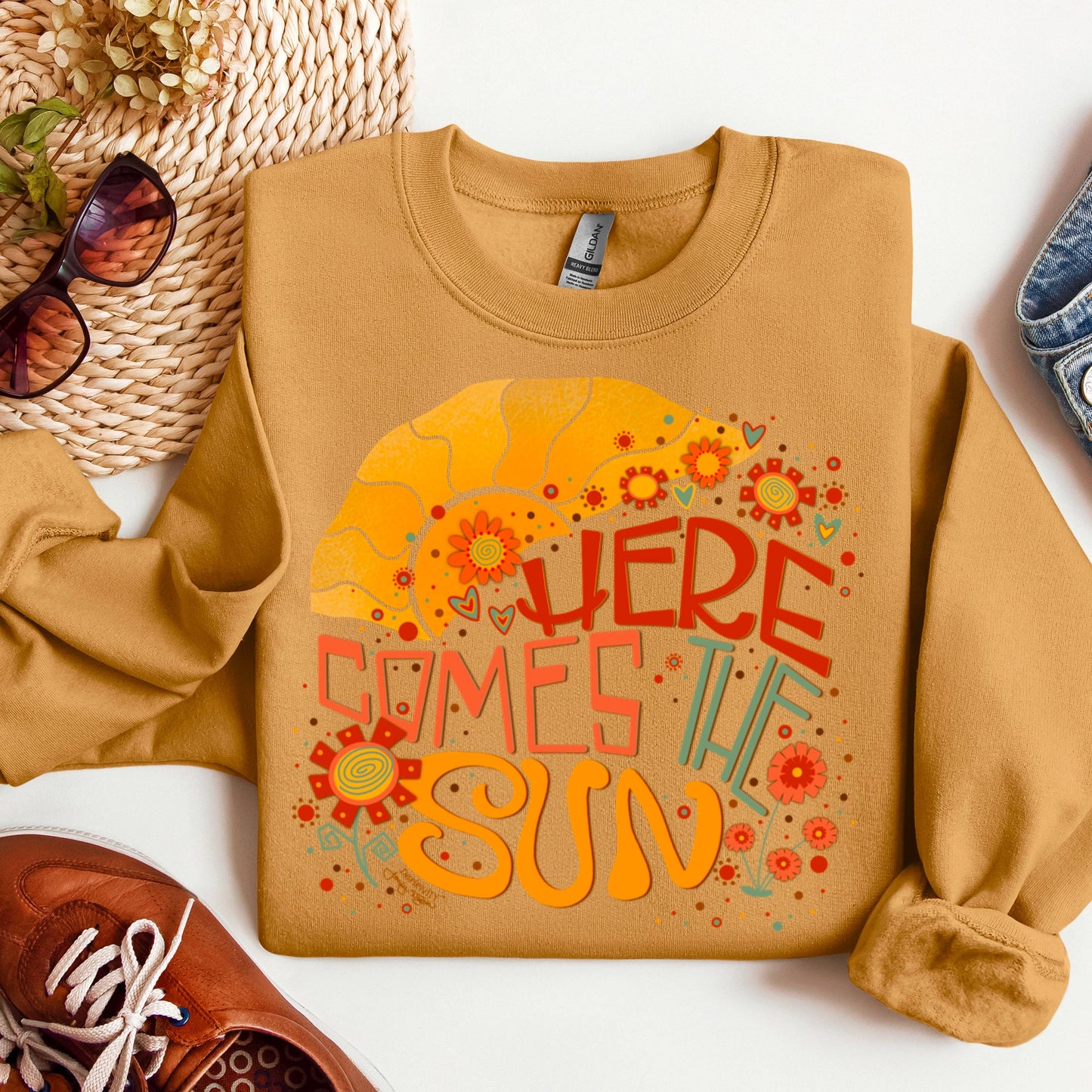 Here Comes The Sun T-Shirt- Graphic Tee