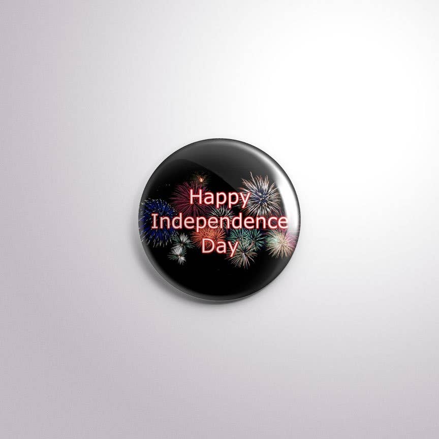 Exchangeable Badge Button Independence Day/ 4th of July