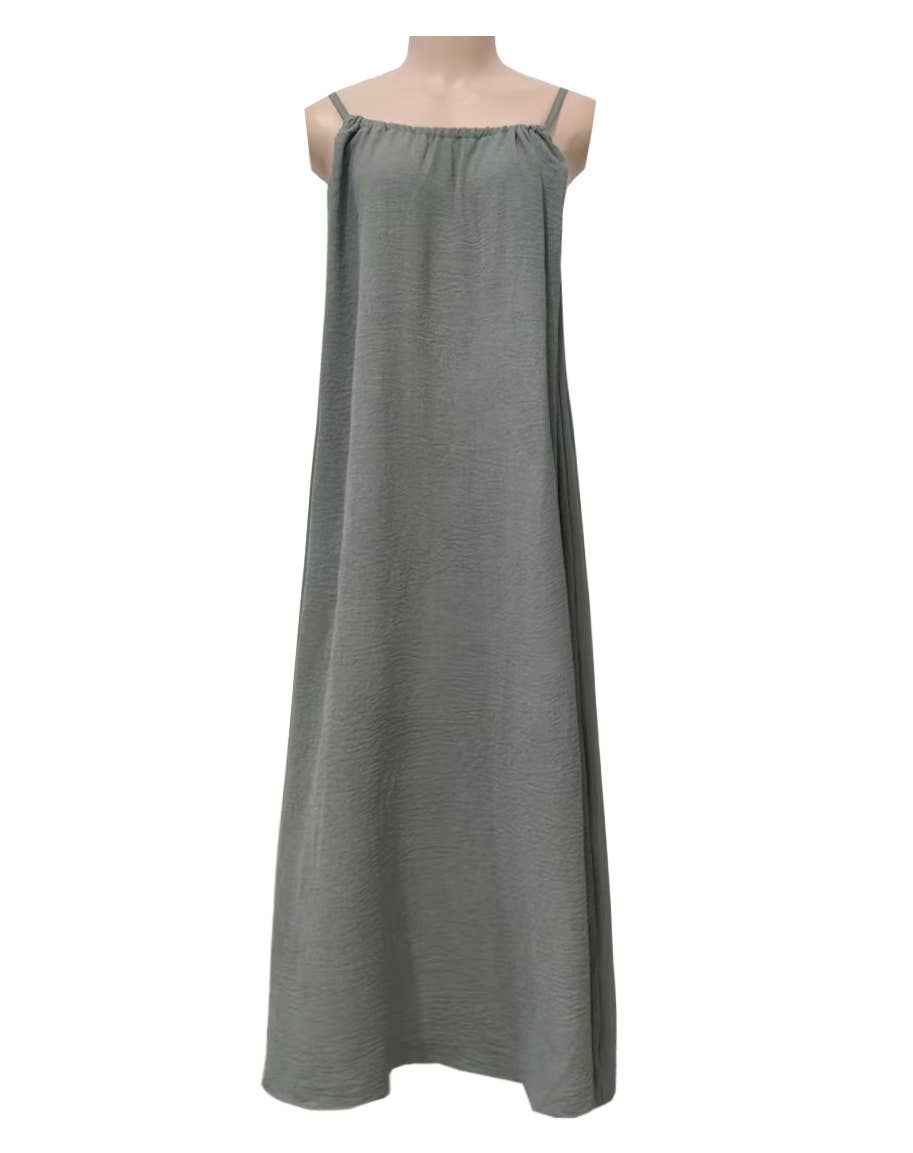 Boho Beach Backless Tie Multi Color Cami Dress
