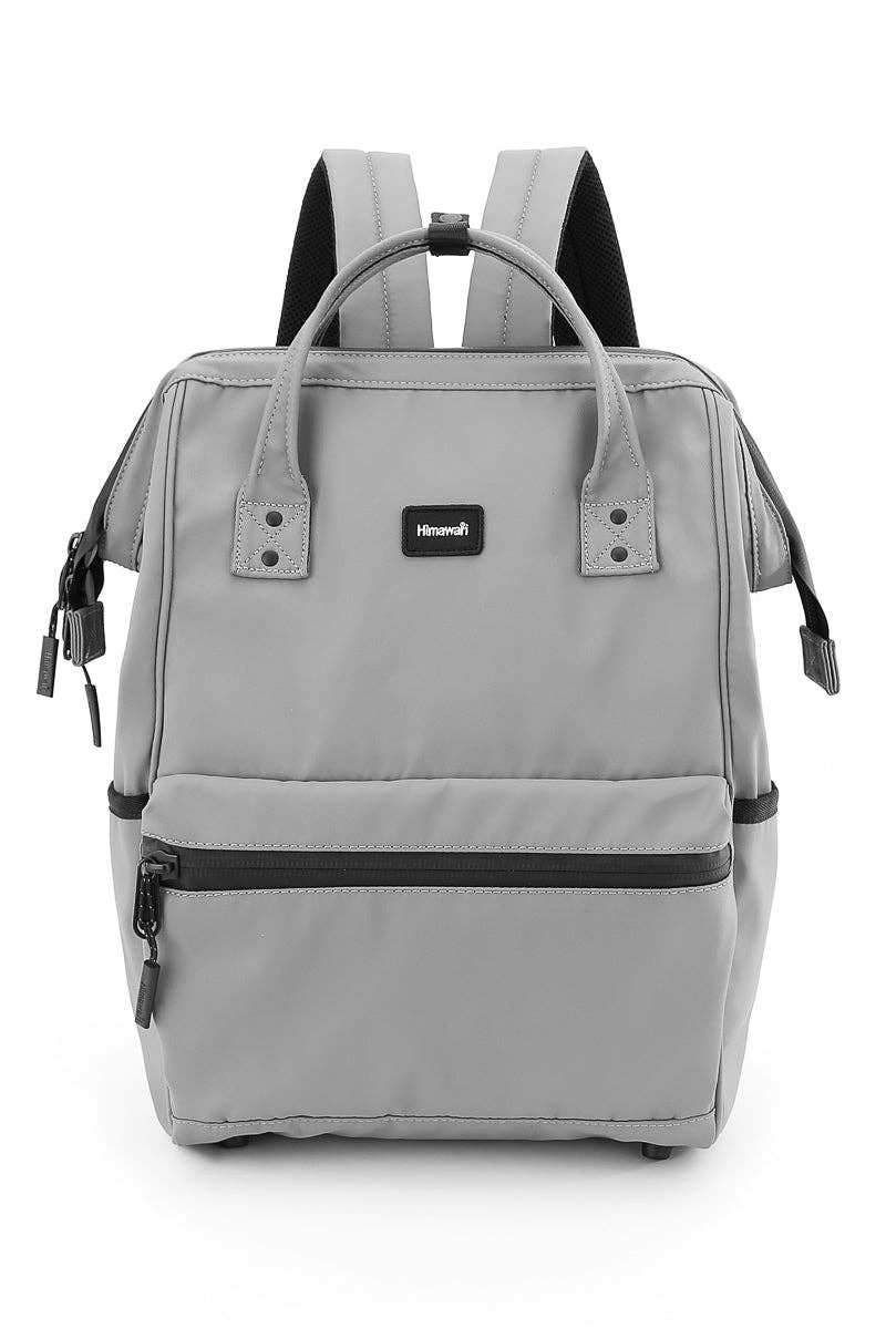 USB PORT WATERPROOF BACKPACK 1884 - NAVY: DARK GREY