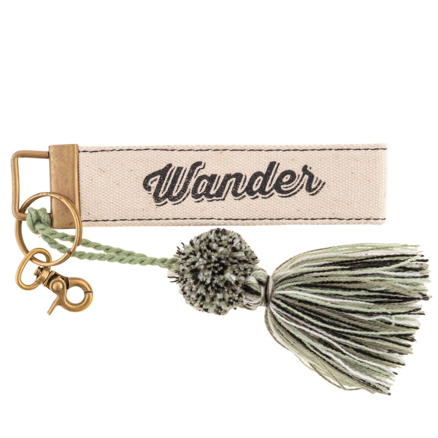 Canvas Tassel Key Chain: Girl Power