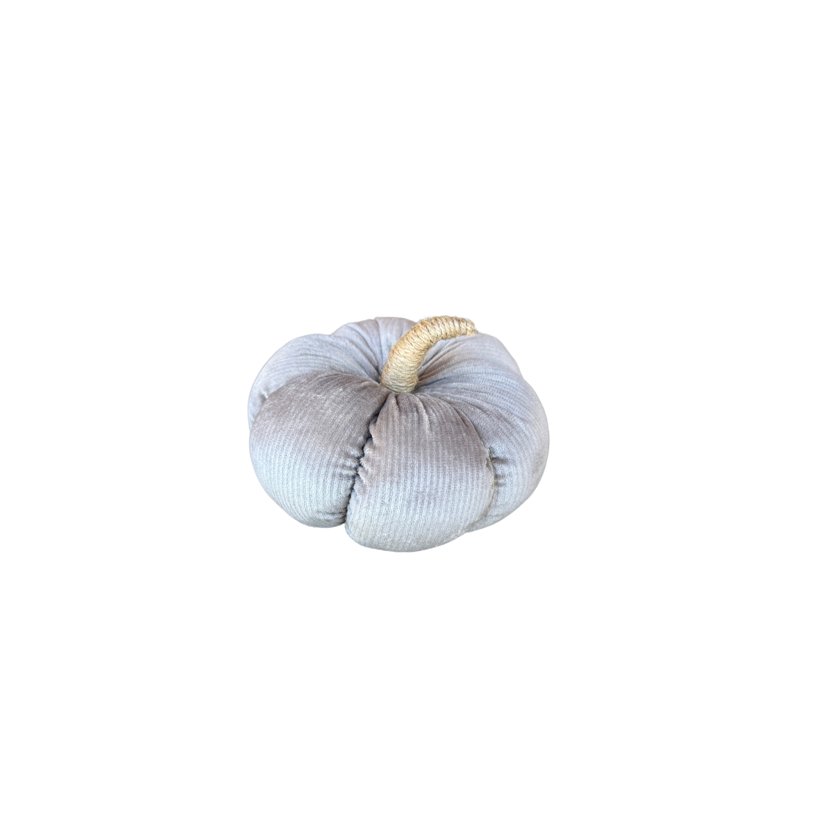 Silver Corduroy Pumpkin