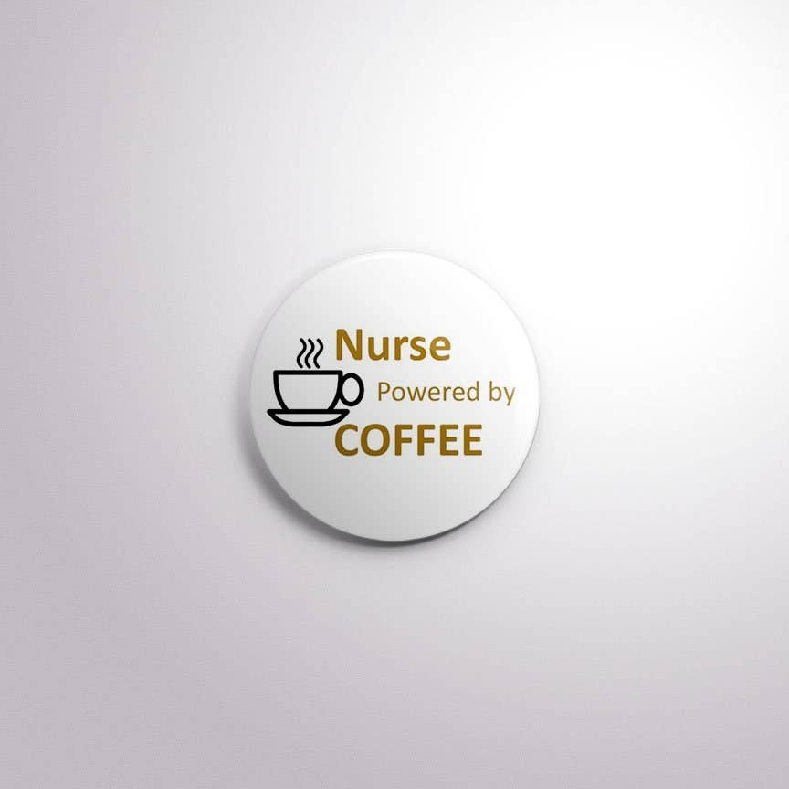 Exchangeable Badge Button Coffee