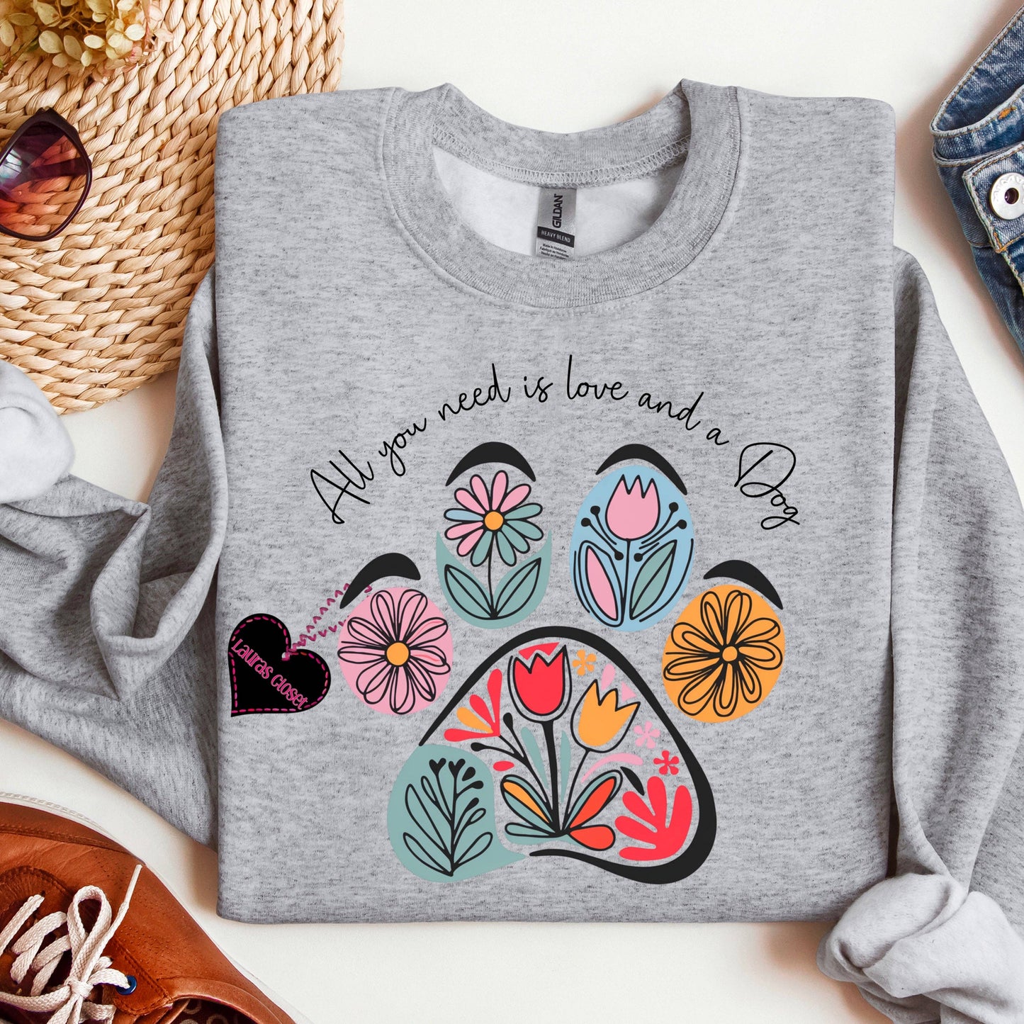 All you need is Love and a Dog Graphic Tee