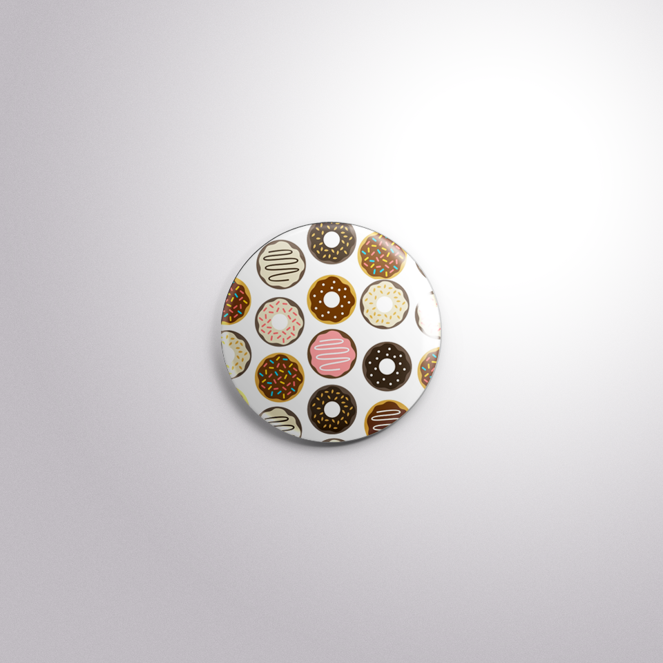 Exchangeable Badge Button Donuts