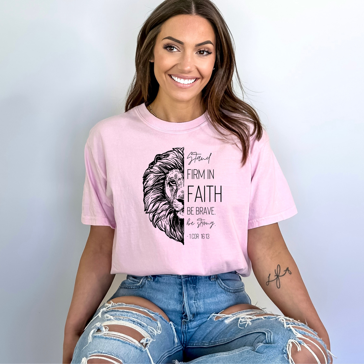 Stand Firm in Faith Tee - Christian Tee - 1 Corinthians