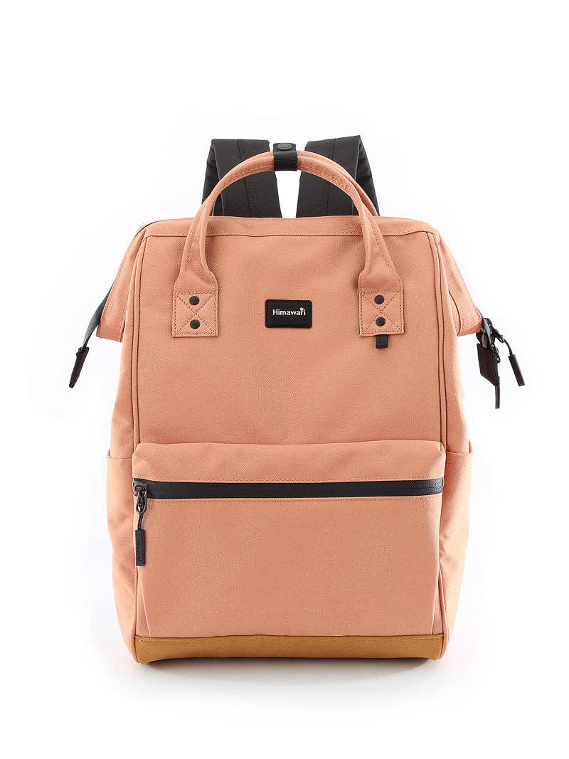 15.6 Unisex Travel Backpack with USB Port: CORAL
