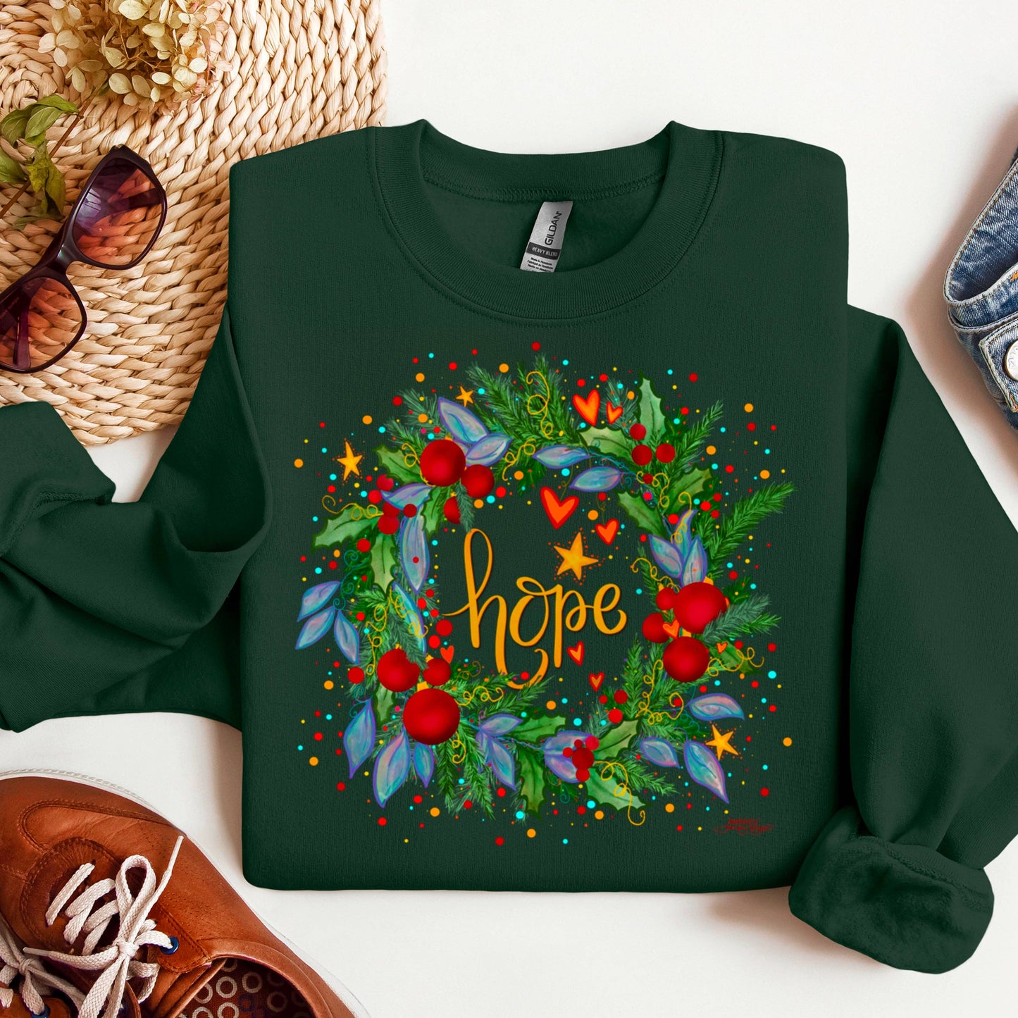Hope Wreath- Graphic Tee