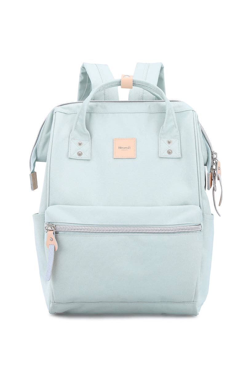 WATER RESISTANT LAPTOP BACKPACK - LIGHT GREEN