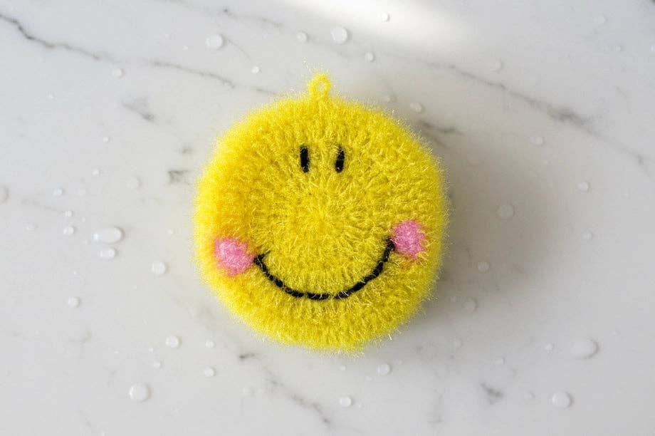 Sunny Scrubby - Cute & Durable Happy Face Dish Scrubber