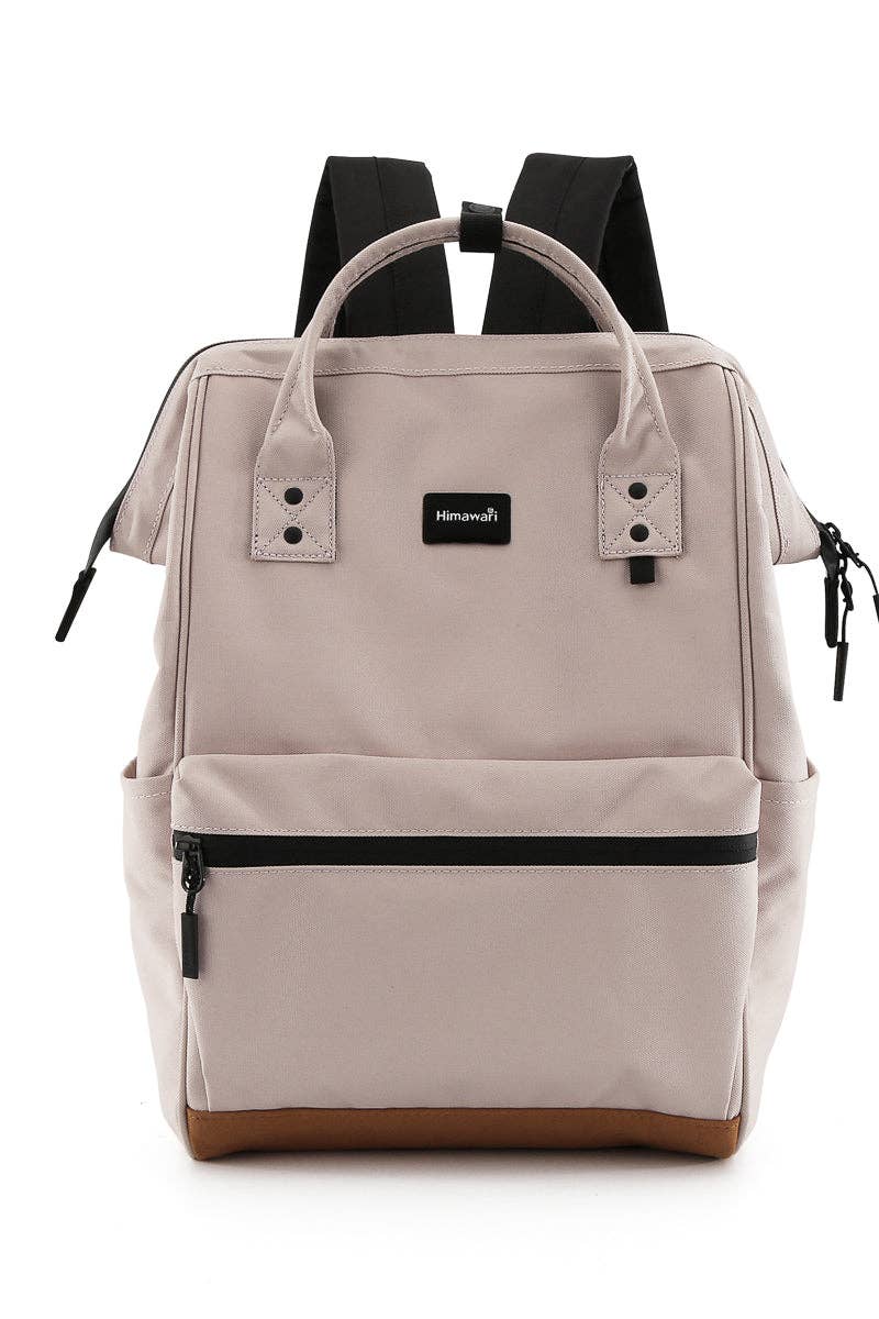 15.6 Unisex Travel Backpack with USB Port - Pink: PINK