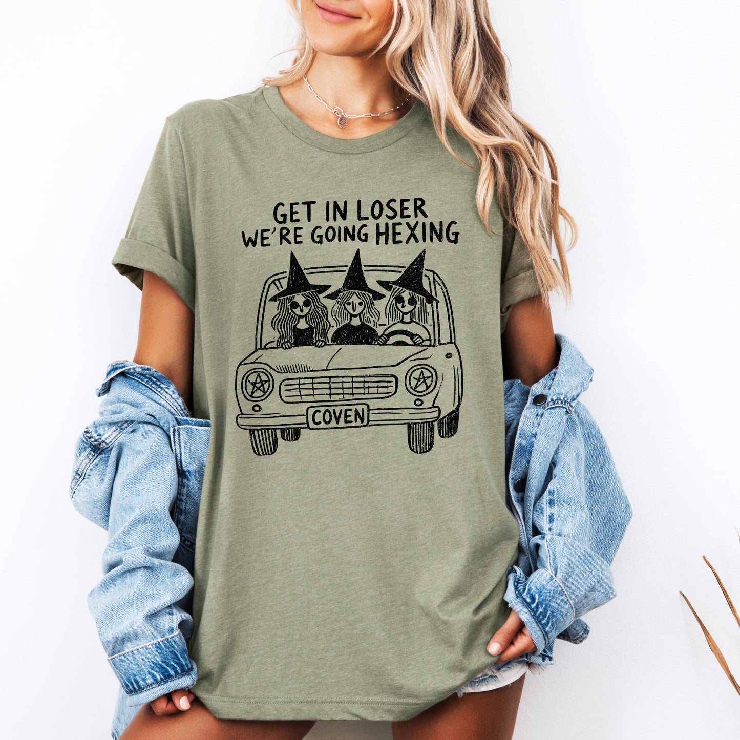 Get In Loser, We're Going Hexing Halloween Coven Tshirt
