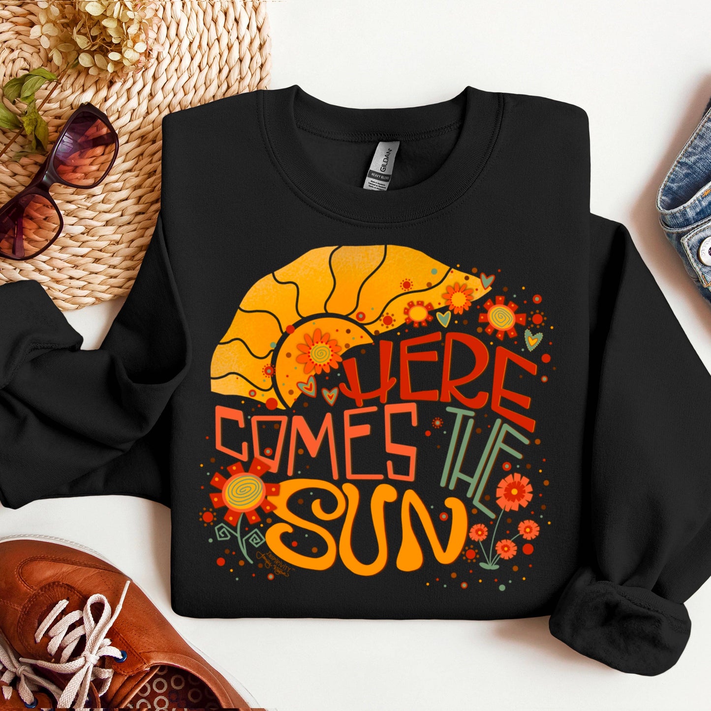 Here Comes The Sun T-Shirt- Graphic Tee