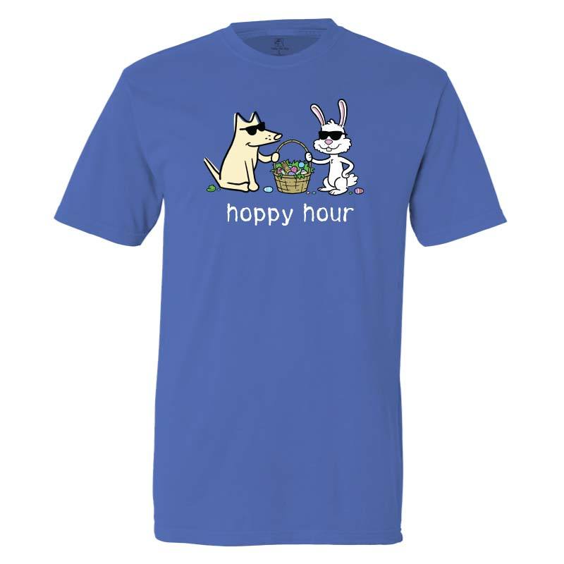 Hoppy Hour - Classic Tee: Flo Blue / Medium