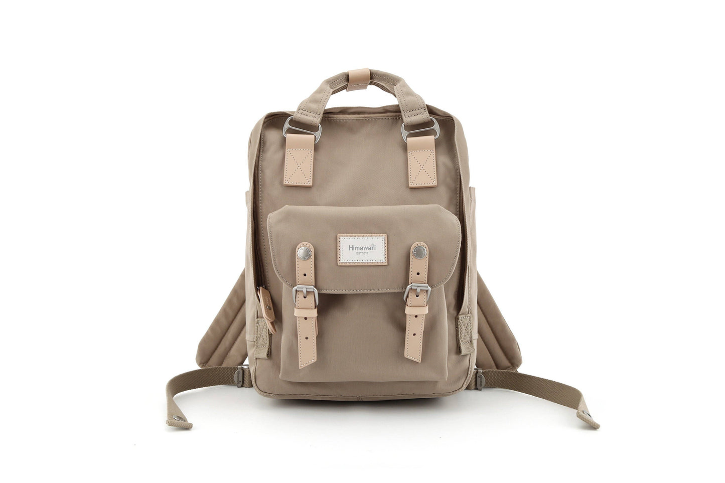 14.9 VINTAGE WATERPROOF BACKPACK-SOLID: KHAKI