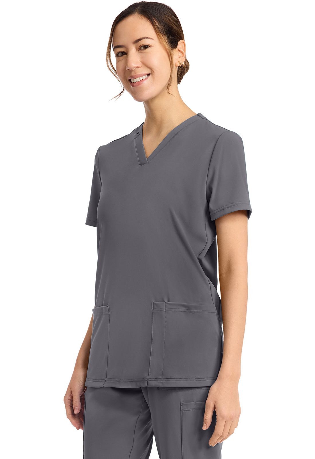 Cherokee Achieve Women's 2-Pocket V-Neck Top