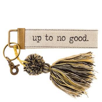 Canvas Tassel Key Chain: Girl Power