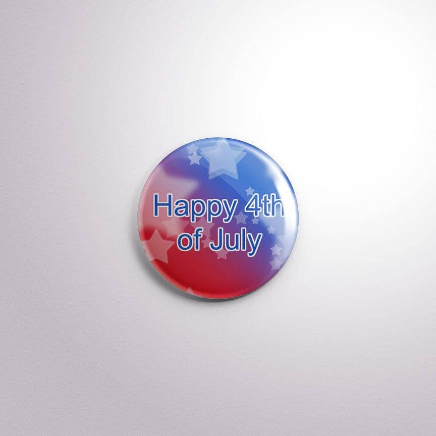 Exchangeable Badge Button Independence Day/ 4th of July