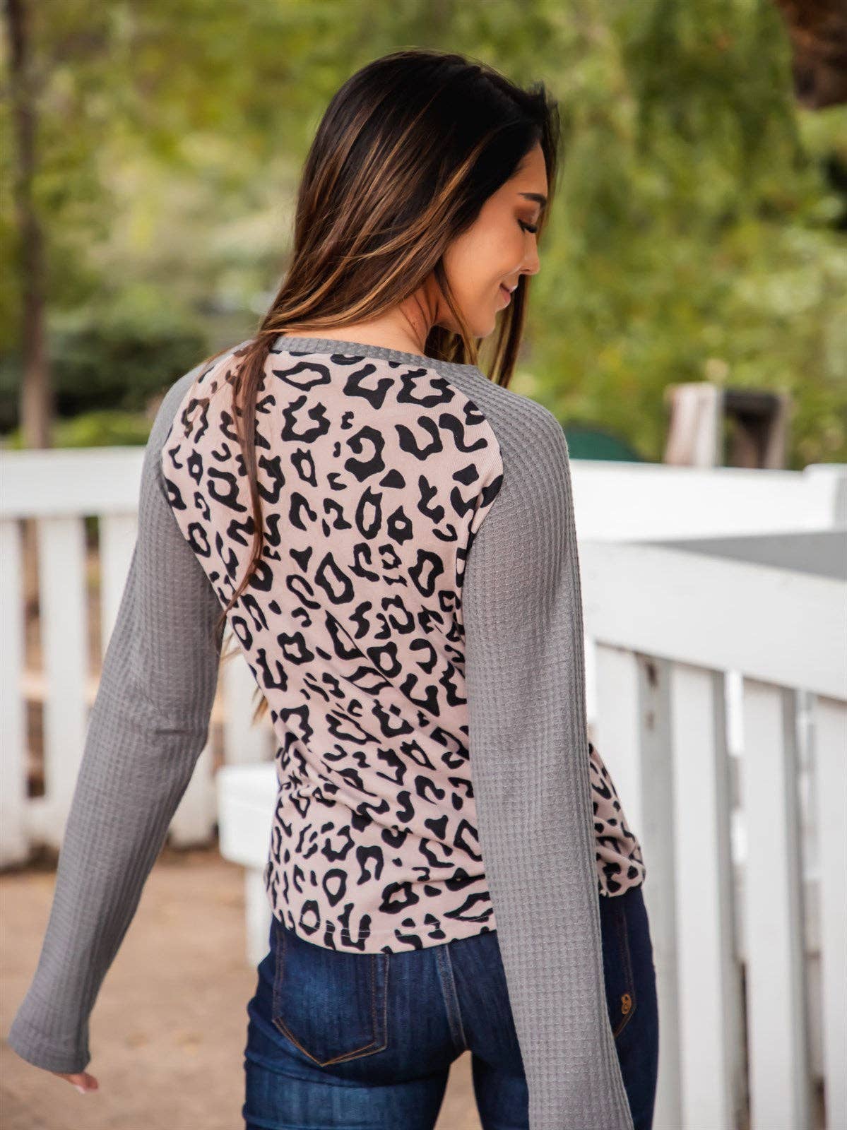 Contrast Sleeve Monica Raglan Top