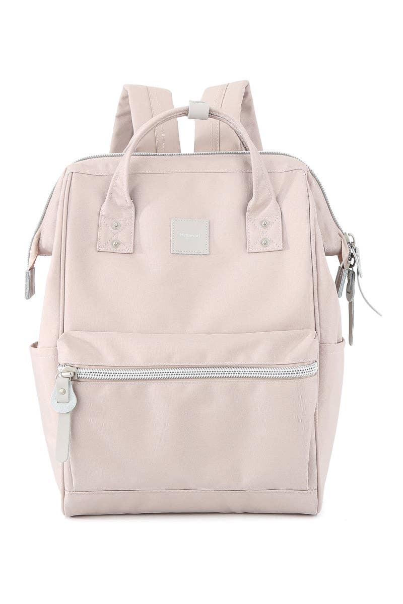 WATER RESISTANT LAPTOP BACKPACK - LIGHT GREEN: CORAL#21