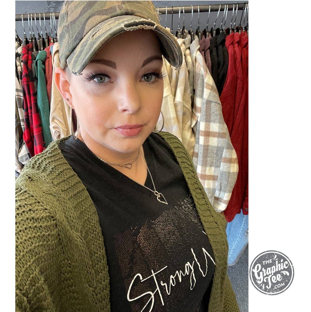 Strong Women V Neck Tee