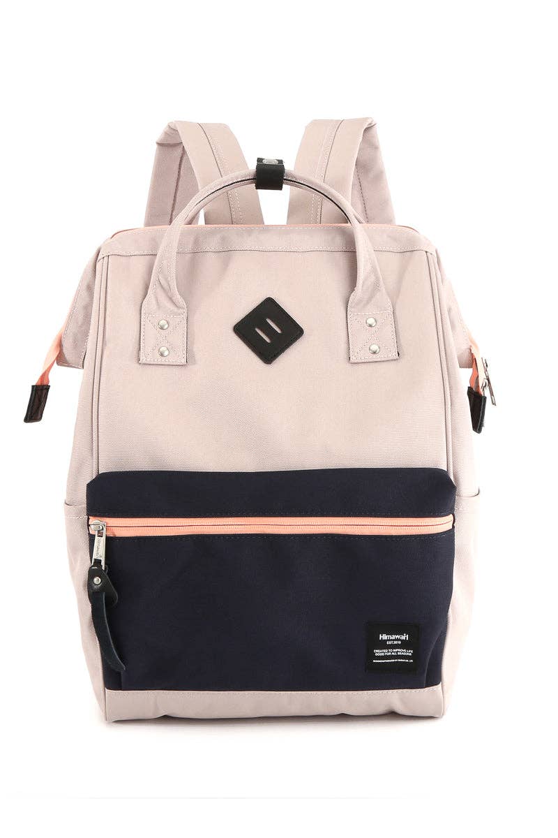 15.6" LAPTOP WATERPROOF BACKPACK 9003 - GREY: PINK