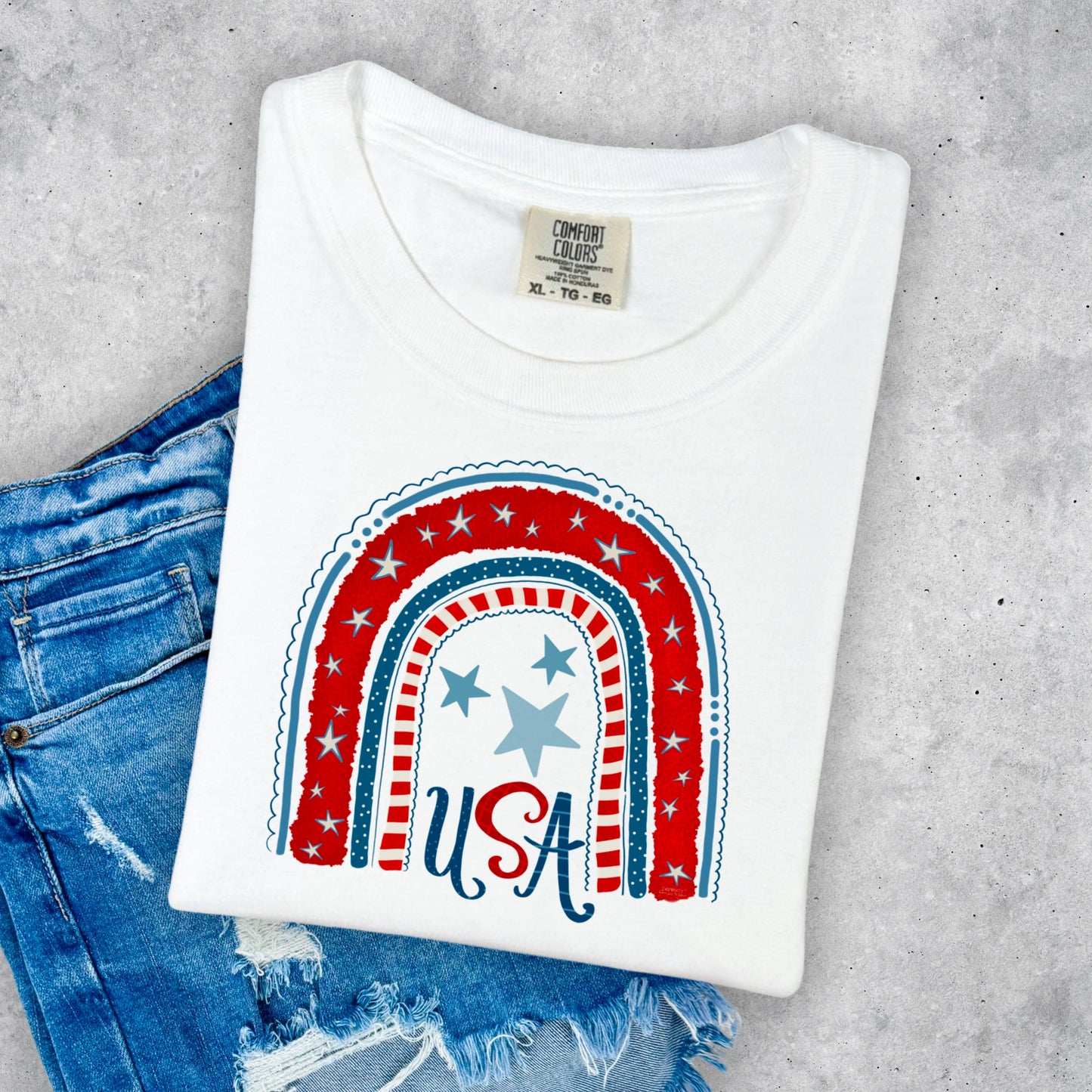 USA Rainbow- Graphic Tee