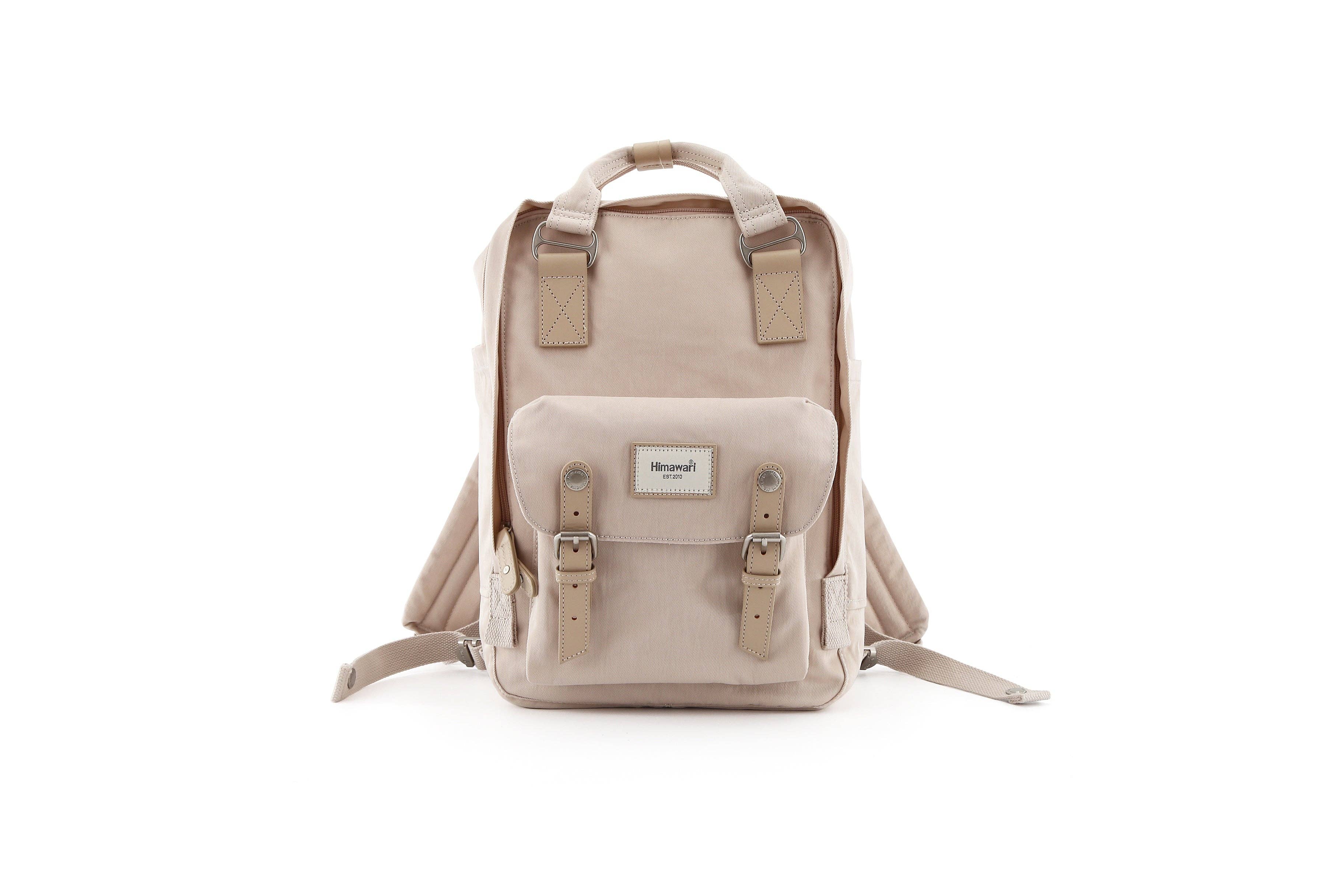 himawari mini backpack 14.9 VINTAGE WATERPROOF BACKPACK-SOLID: BEIGE – Long Term Medical Supply and Runway Scrubs