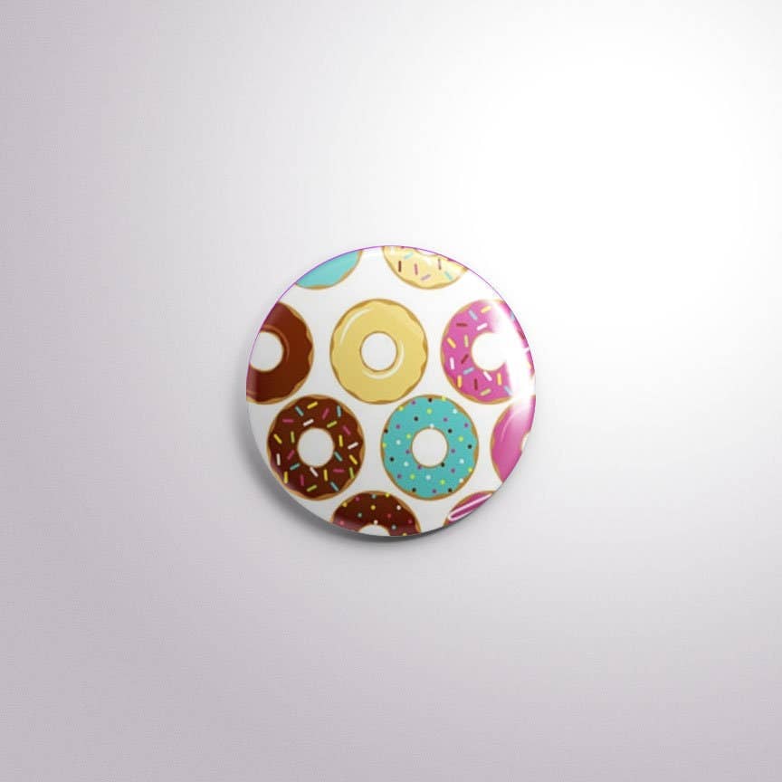 Exchangeable Badge Button Donuts