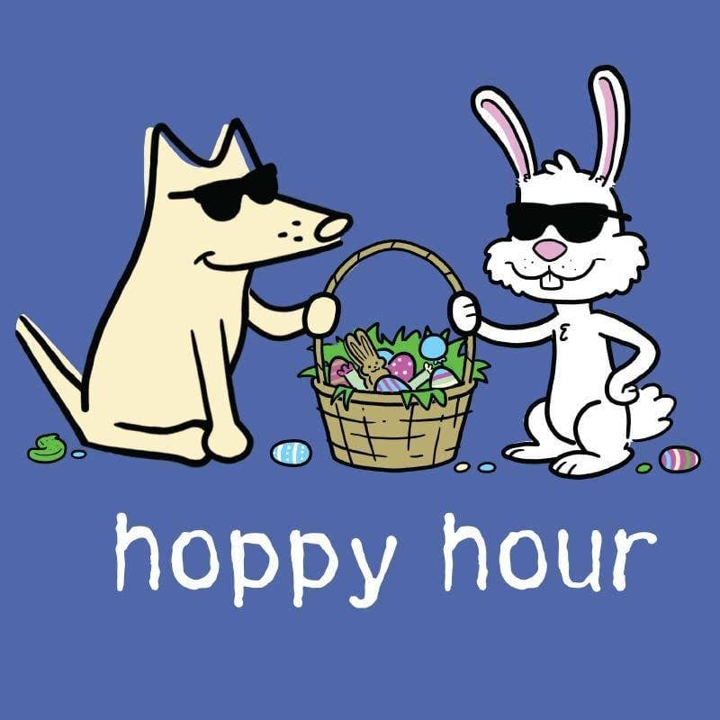 Hoppy Hour - Classic Tee: Flo Blue / Medium
