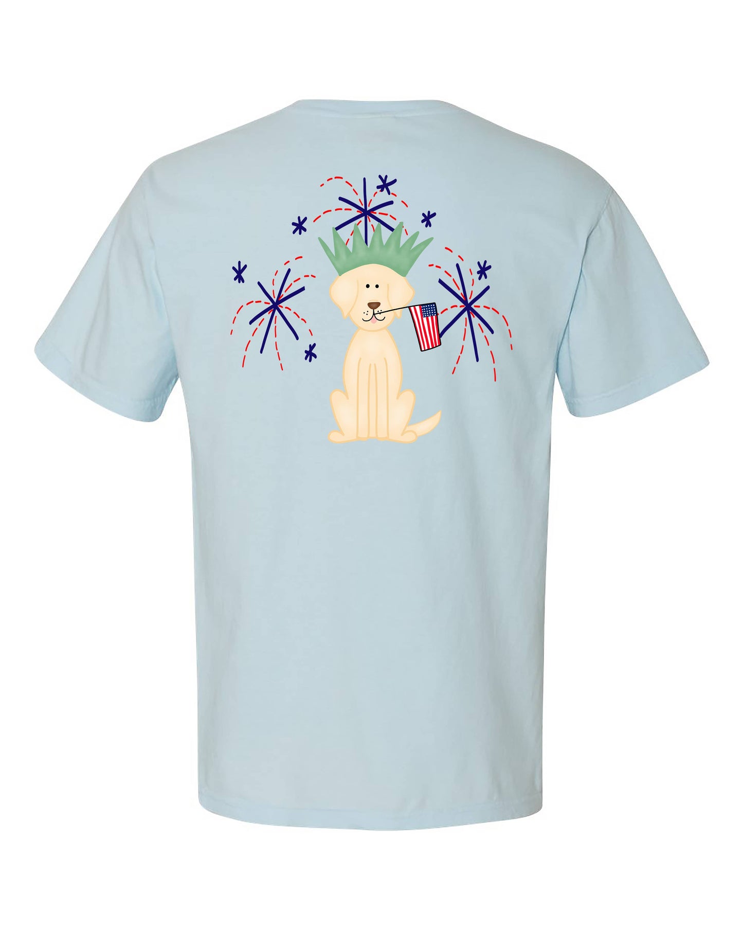 Lab 4th of July Fireworks Tee