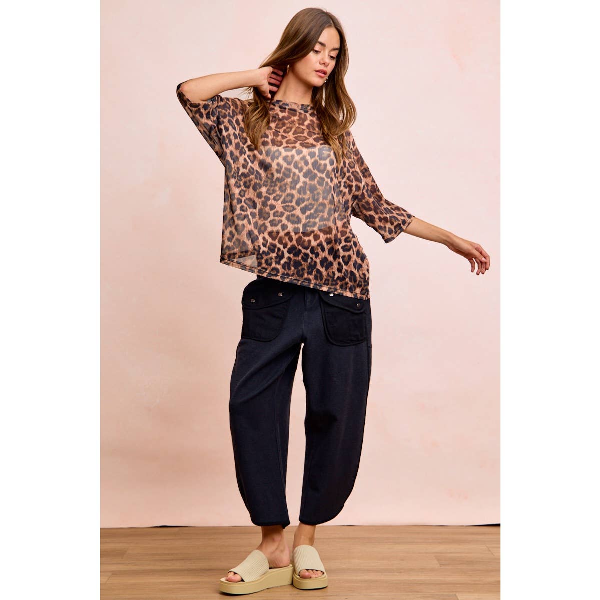 WASHED TERRY PANTS WITH POCKETS