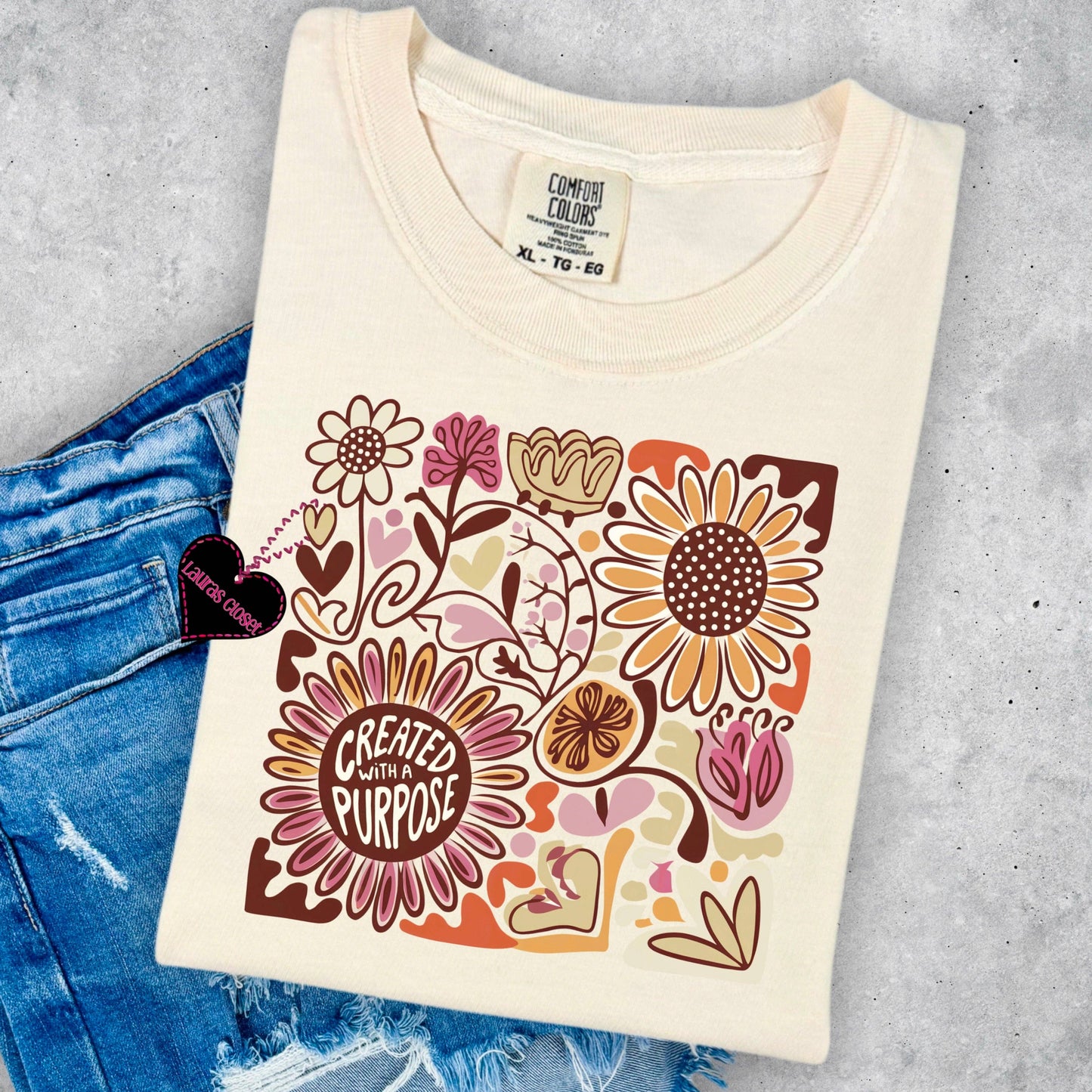 Created with Purpose- Graphic Tee