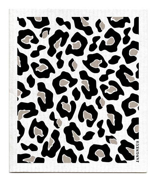 Swedish Dishcloth - Animal Print - Black