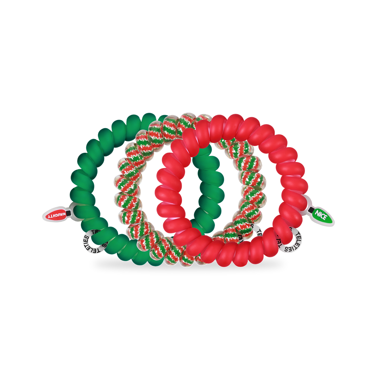 Spiral Hair Coils | Large | Naughty or Nice Hair Ties