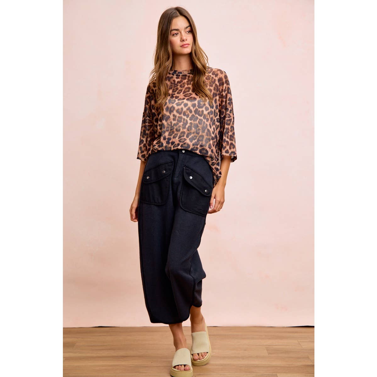 WASHED TERRY PANTS WITH POCKETS