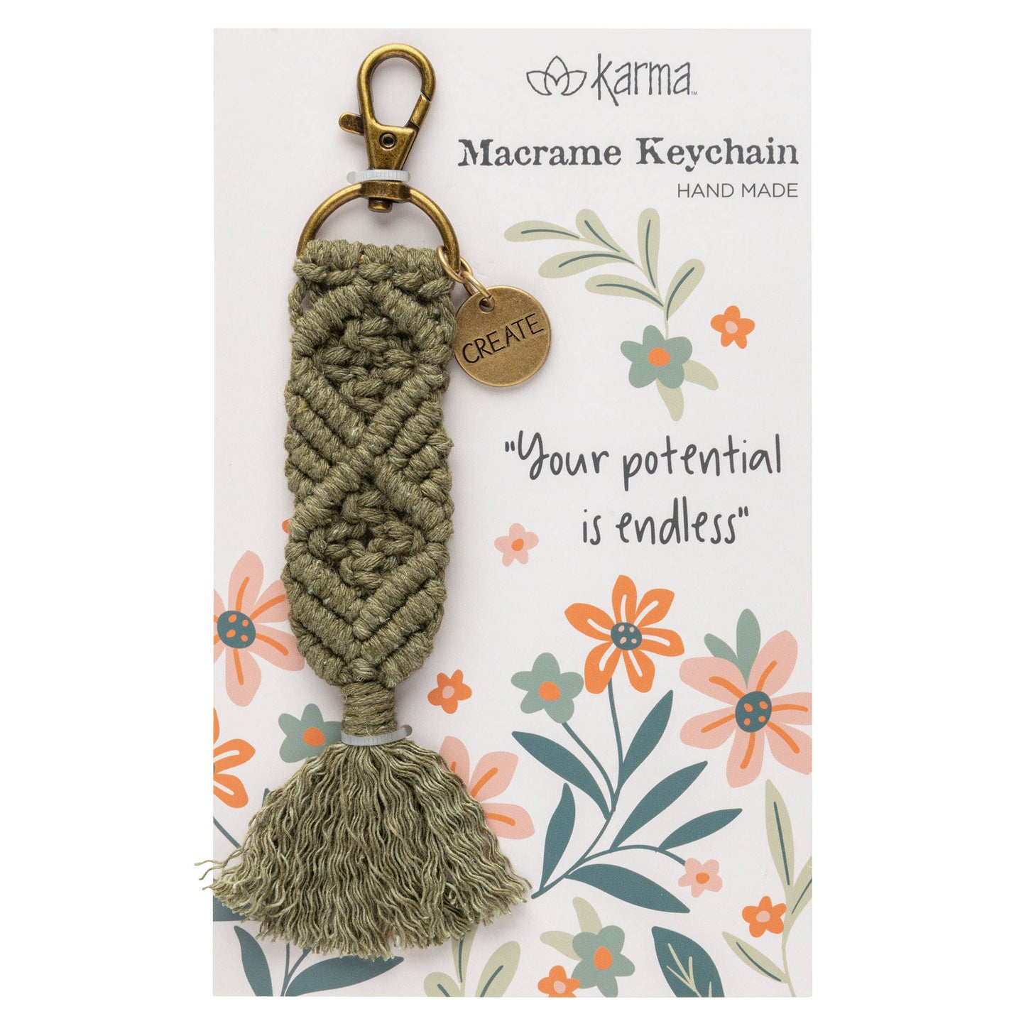 Macrame Keychains: Believe
