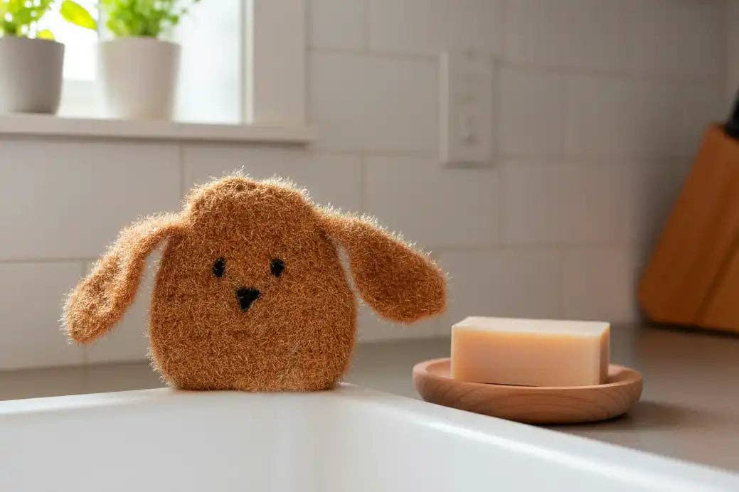 Cute & Durable Dog Dish Scrubber