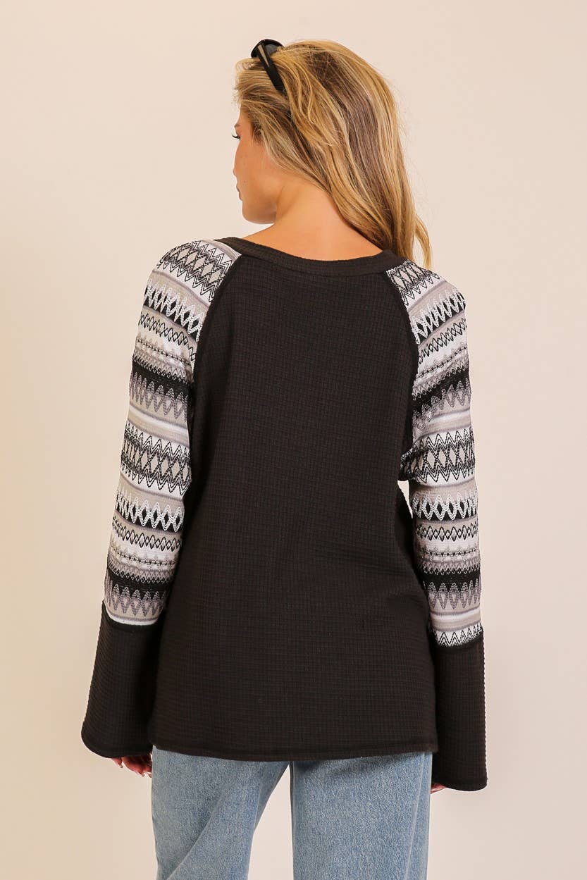 Harvest Hues Waffle Knit Top