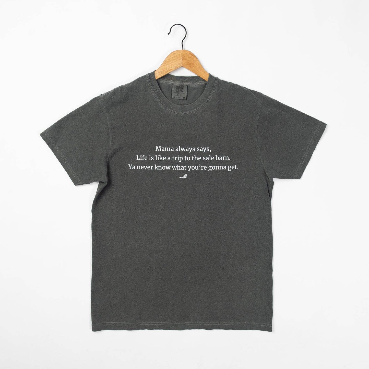 'Life is like a trip to the sale barn...' Charcoal Tee