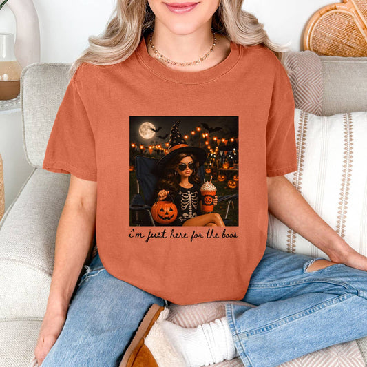 I'm Just Here For The Boos Tee