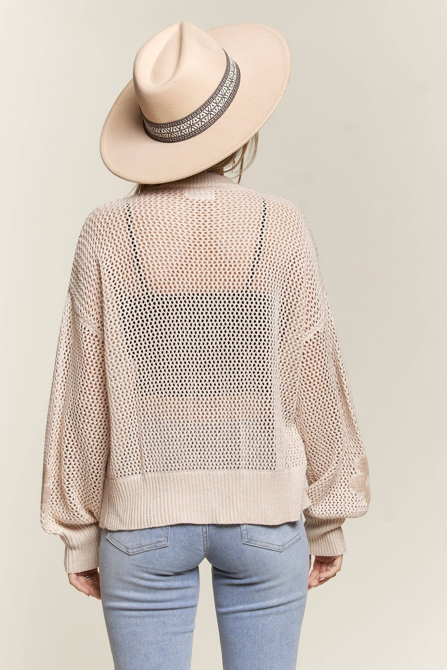 LIGHTWEIGHT FLORAL SWEATER CARDIGAN
