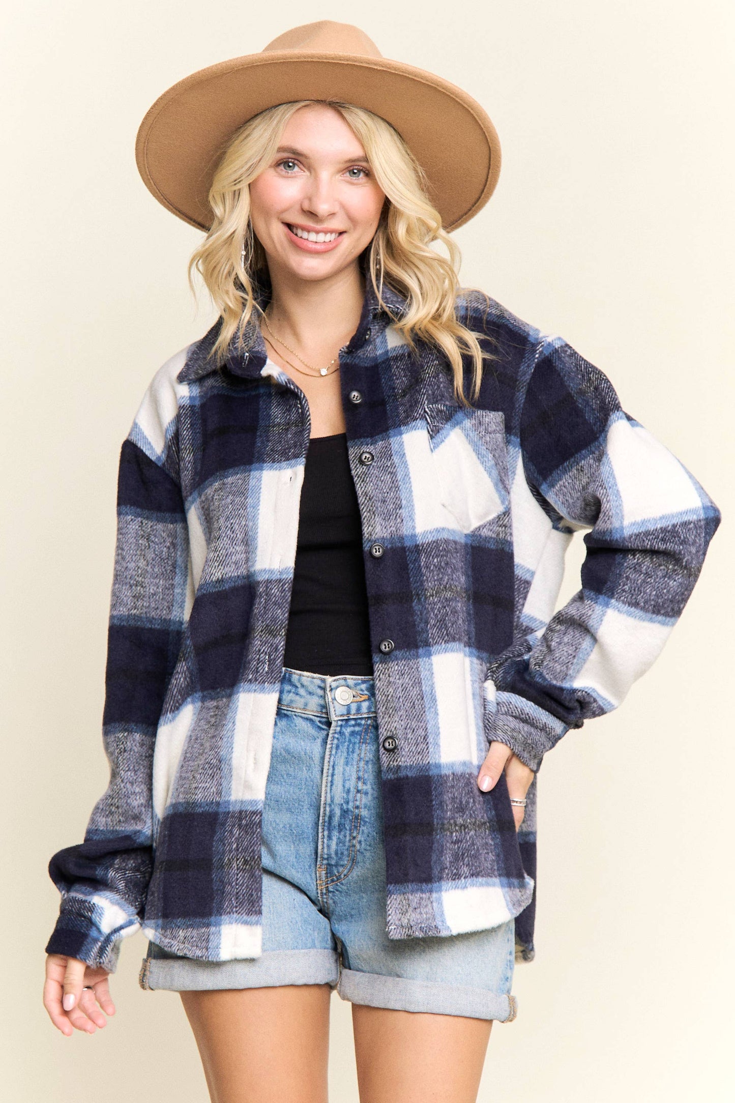 PLAID FLANNEL SHACKET