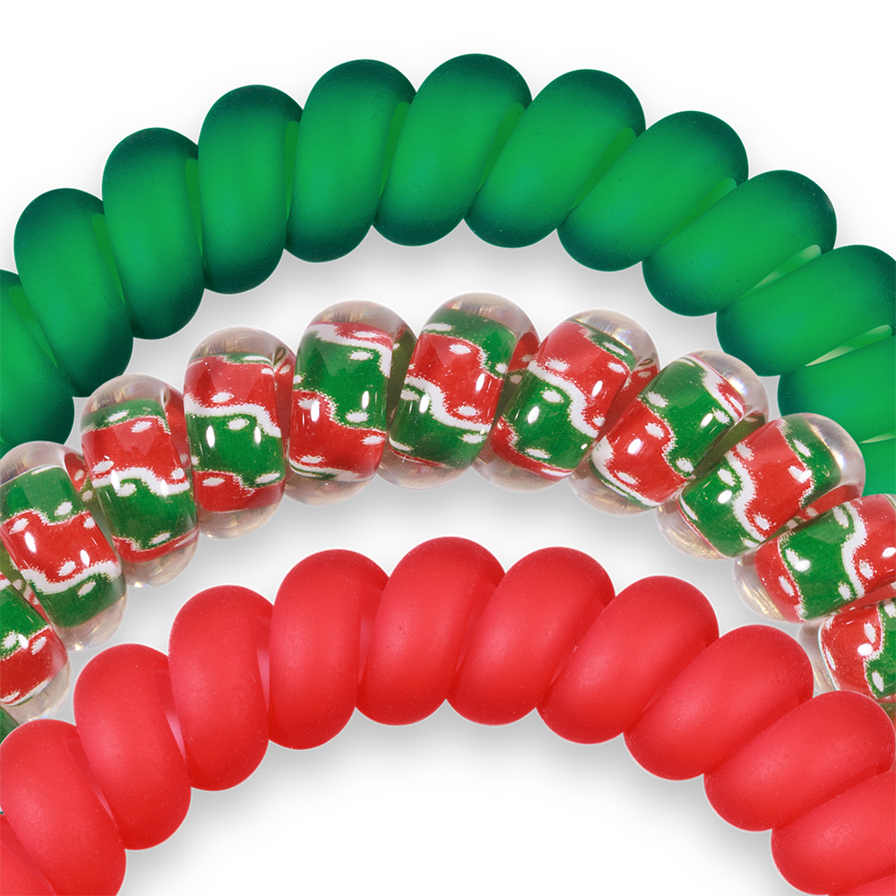 Spiral Hair Coils | Small | Naughty or Nice Hair Ties