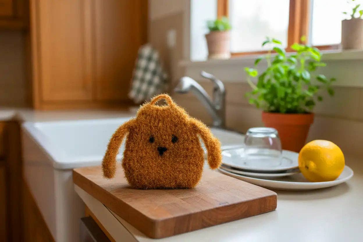 Cute & Durable Dog Dish Scrubber