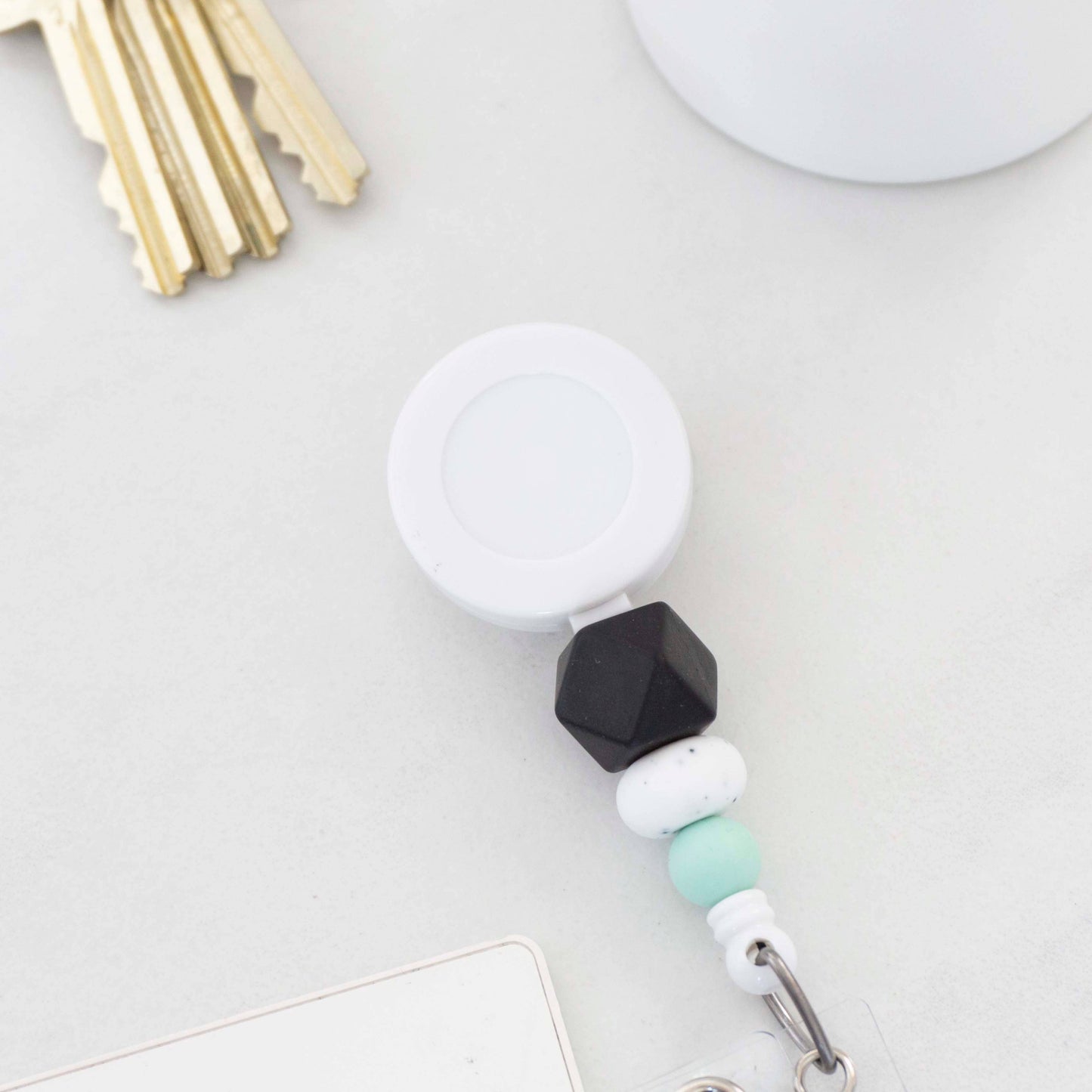 Simple and Modern Beaded Badge Reel