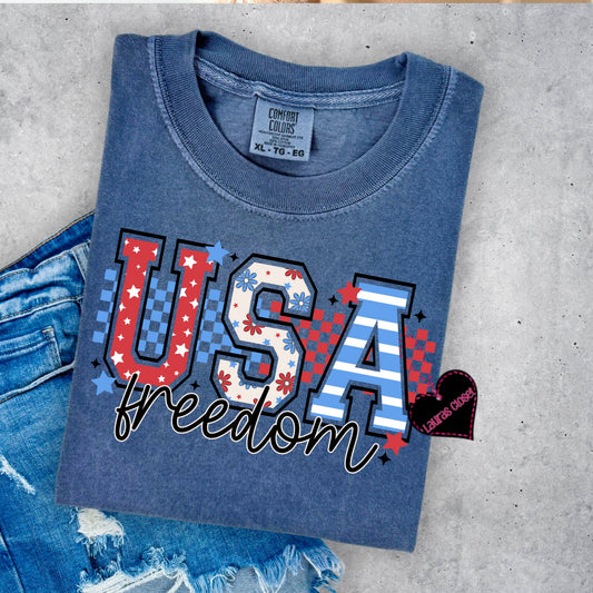 USA FREEDOM- Graphic Tee