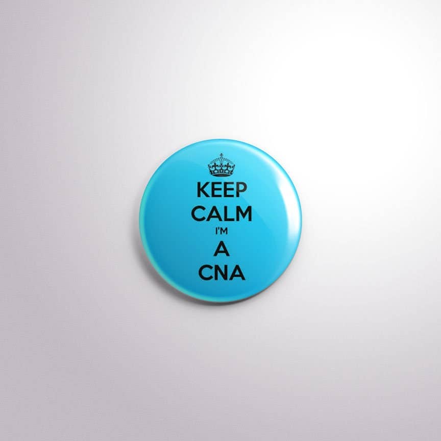 Exchangeable Badge Button I'm A CNA